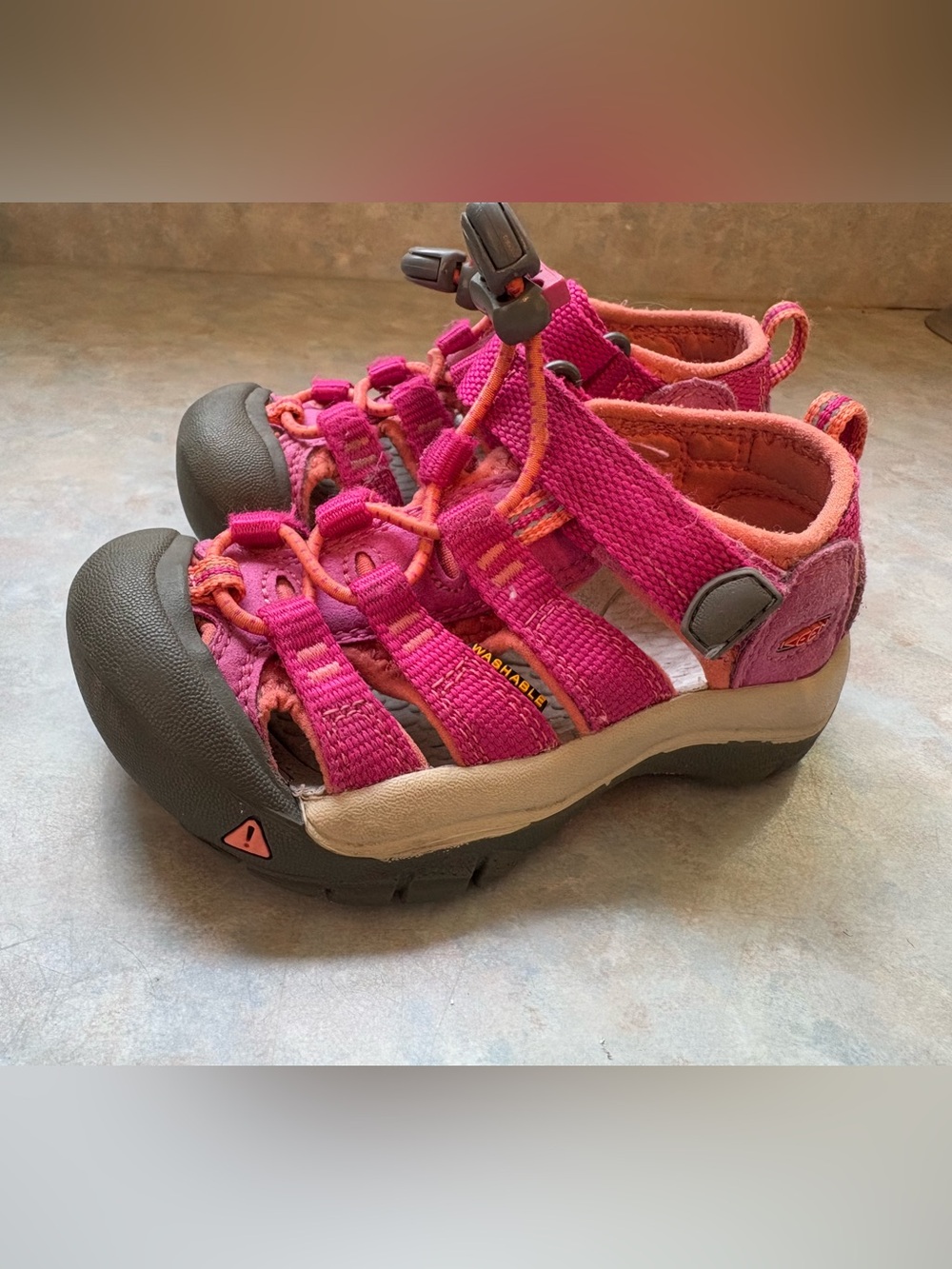 Keen Kids Pink and Orange Outdoor Sandals